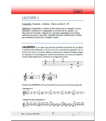 Libro de Piano NIVEL 3 - PAPEL
