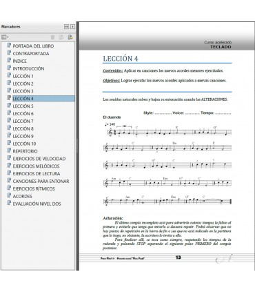 TECLADO - Curso Acelerado NIVEL 2 - EBOOK